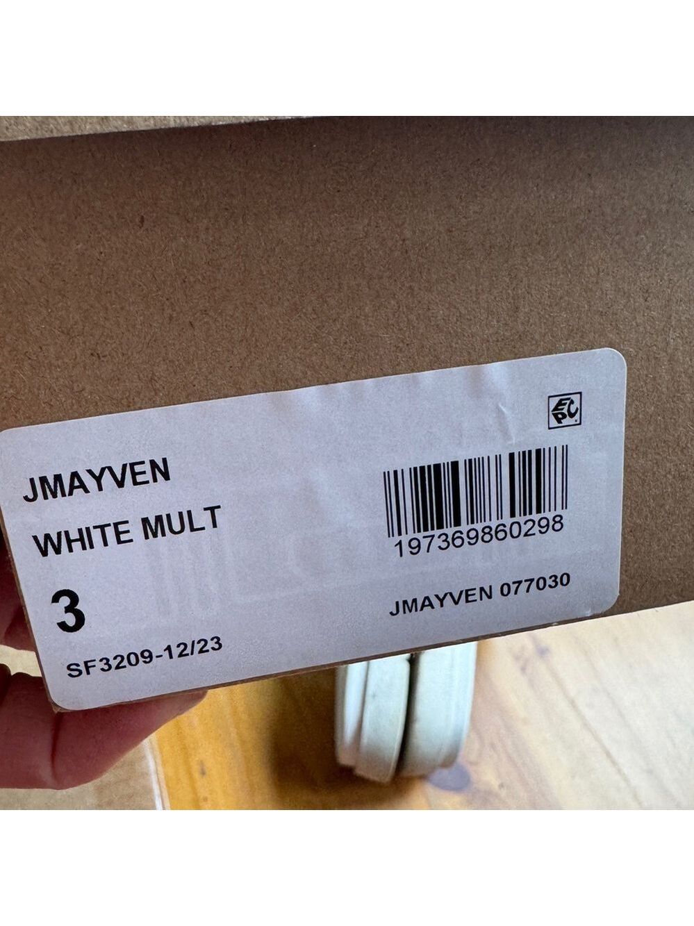 Steve Madden jmayven slide sandals white and silver size 3 - Picture 10 of 10